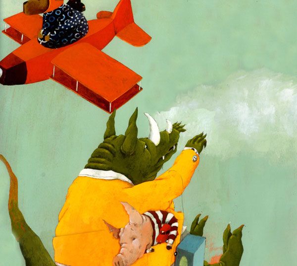 Монстр разбежался и прыгнул