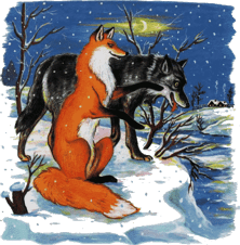 Лисичка-сестричка и волк