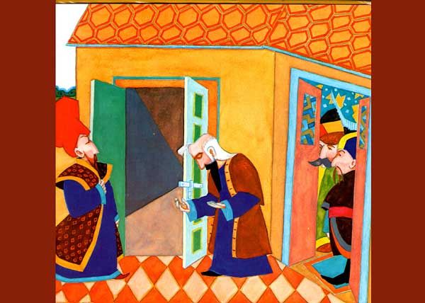 визирь обнаружил запертую дверь