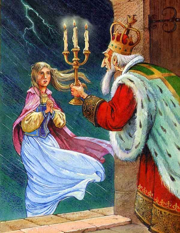 Стояла юная девушка