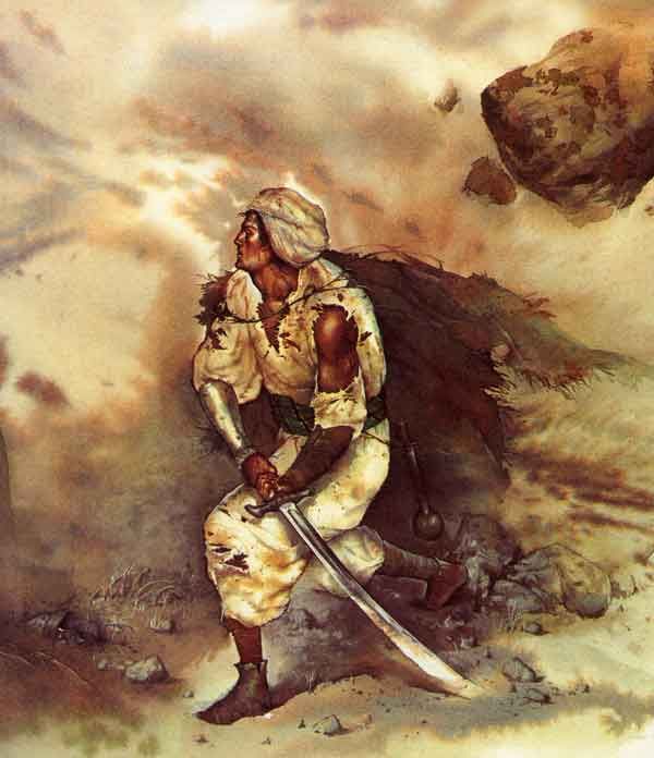 Мухаммад выхватил свой меч