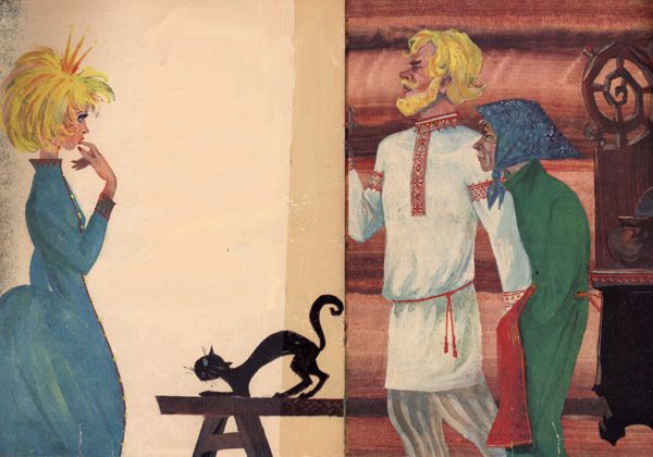 Пахарь Марко входит в хату